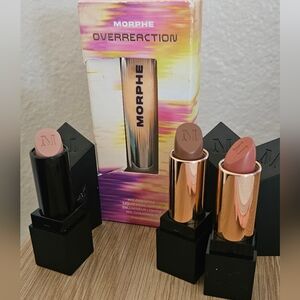 Morphe Overreaction Hilighter And Lip Bundle.